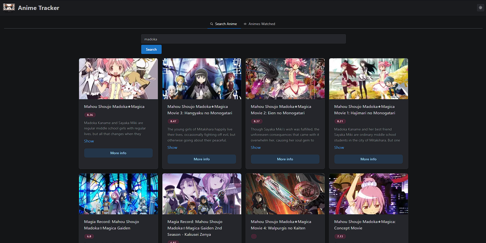Anime Tracker