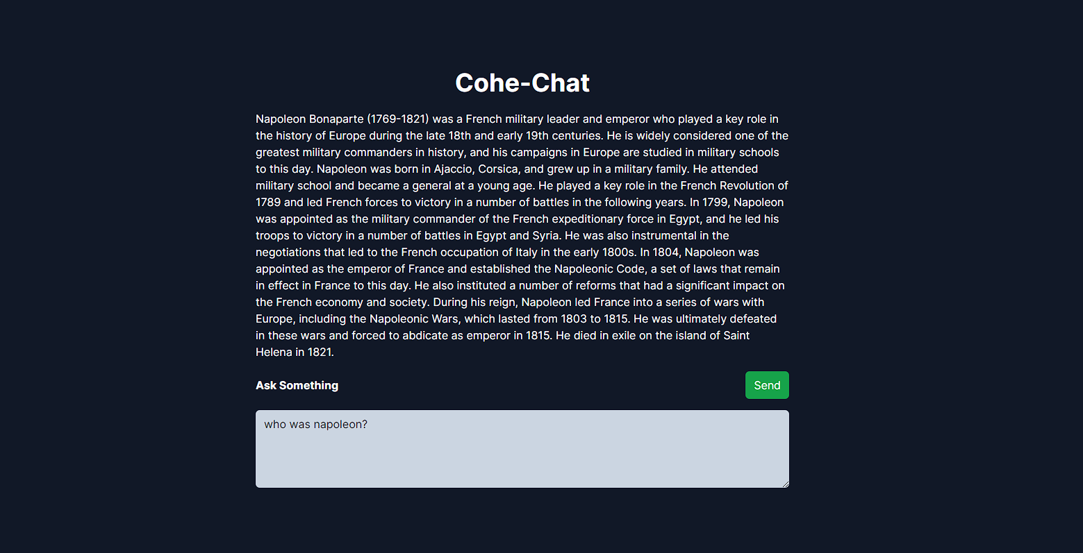 Cohere AI Chat